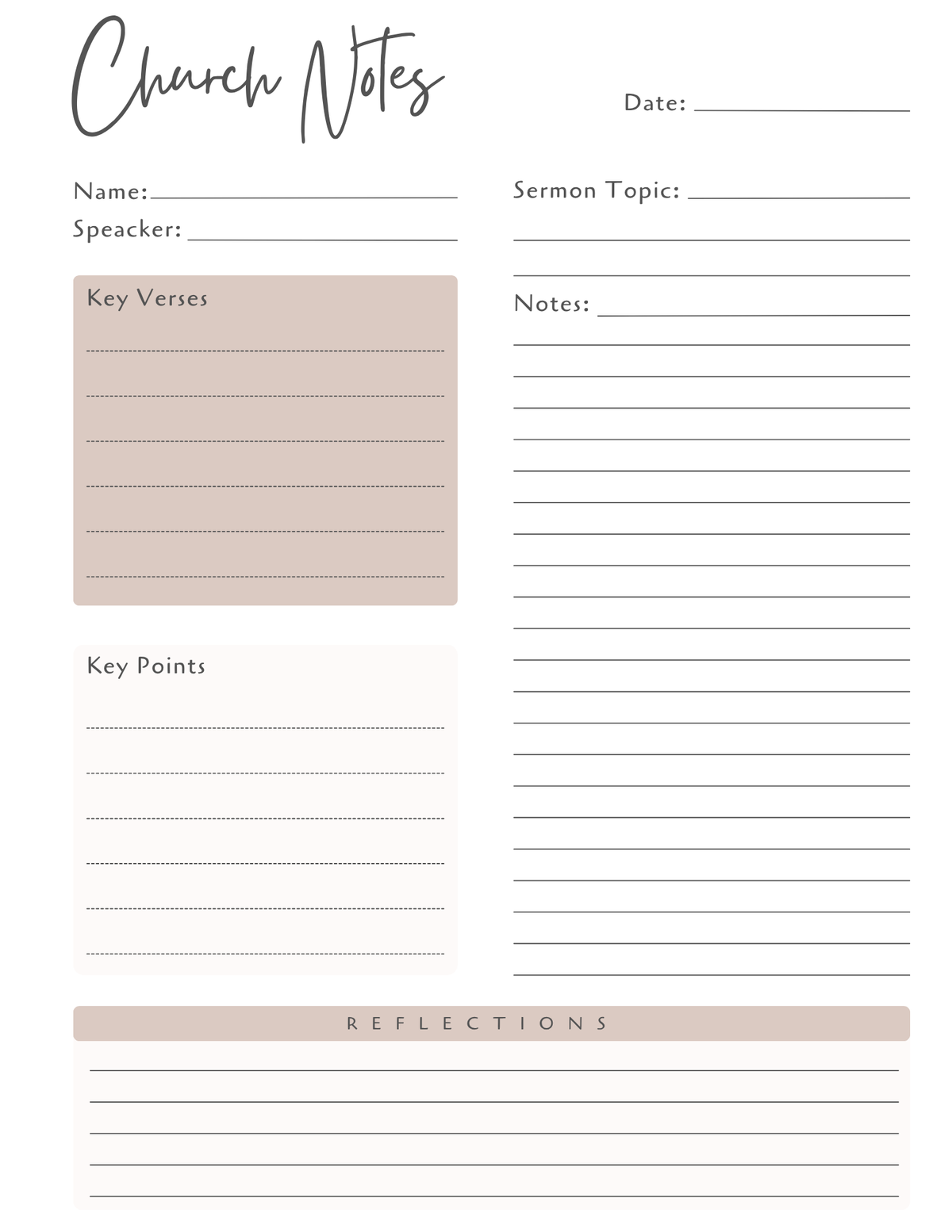 Church Notebook