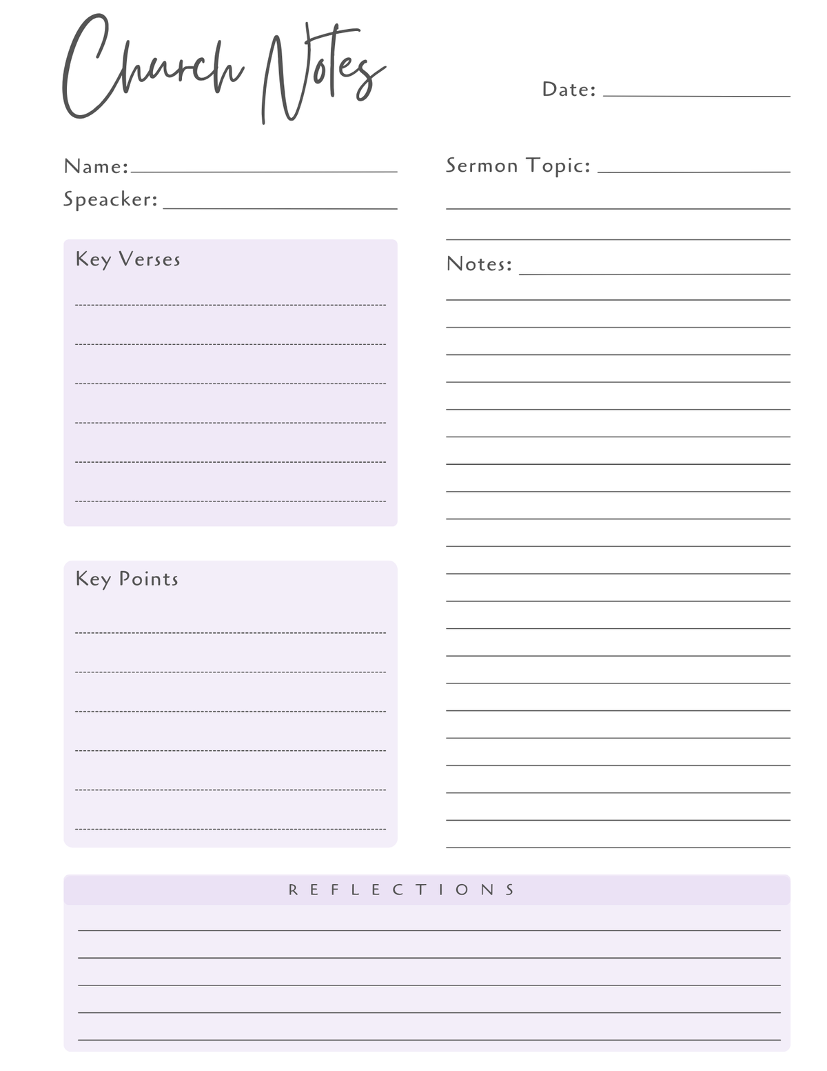 Church Notebook