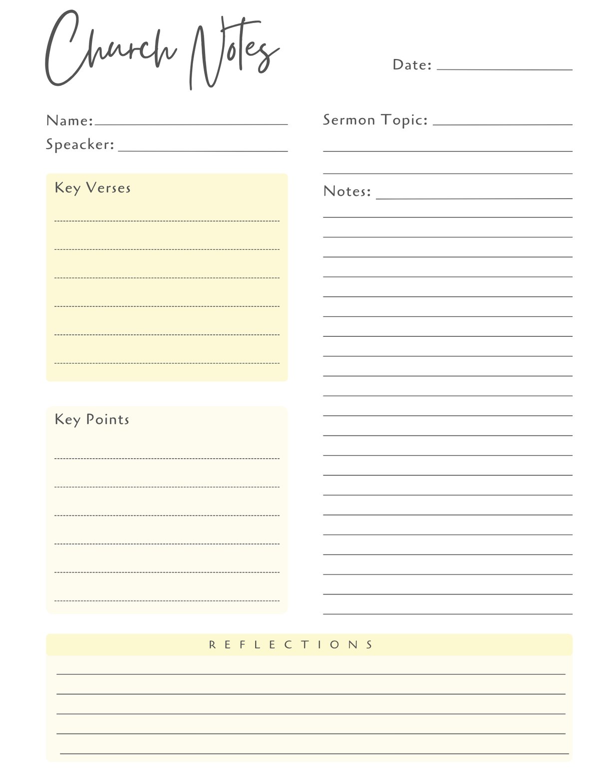 Church Notebook