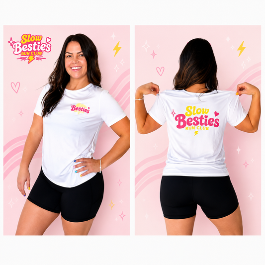 Slow Besties White T-shirt